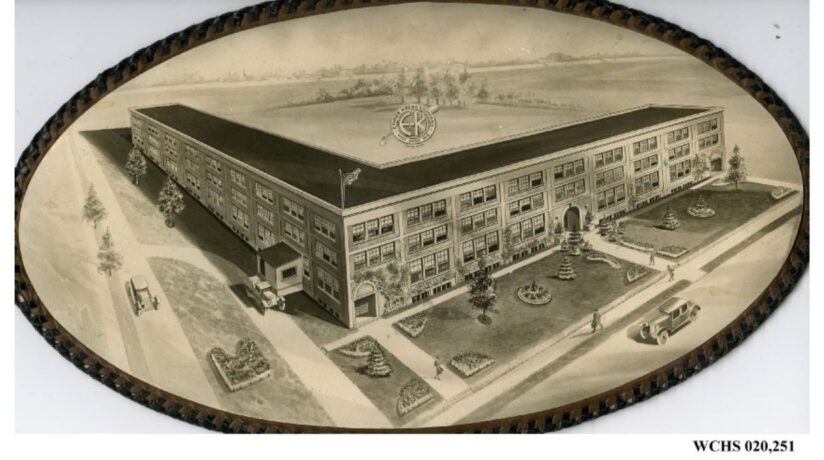 1920 Enger Kress Pocket Book Co 4th factory in West Bend, Wisconsin