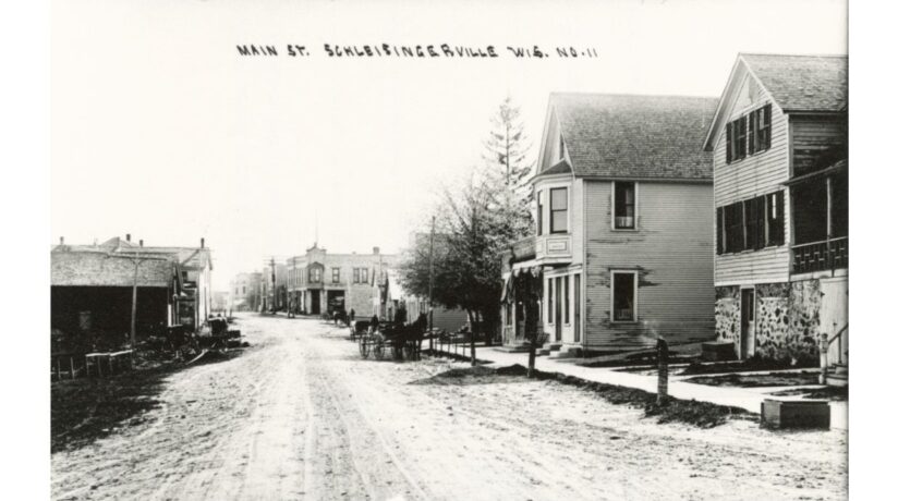 1910 Charles Fries Tavern in Early Washington County near Slinger, Wisconsin