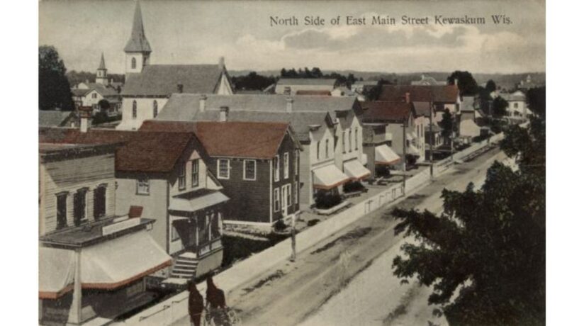 North side of east main street in Kewaskum, Washington County, Wisconsin