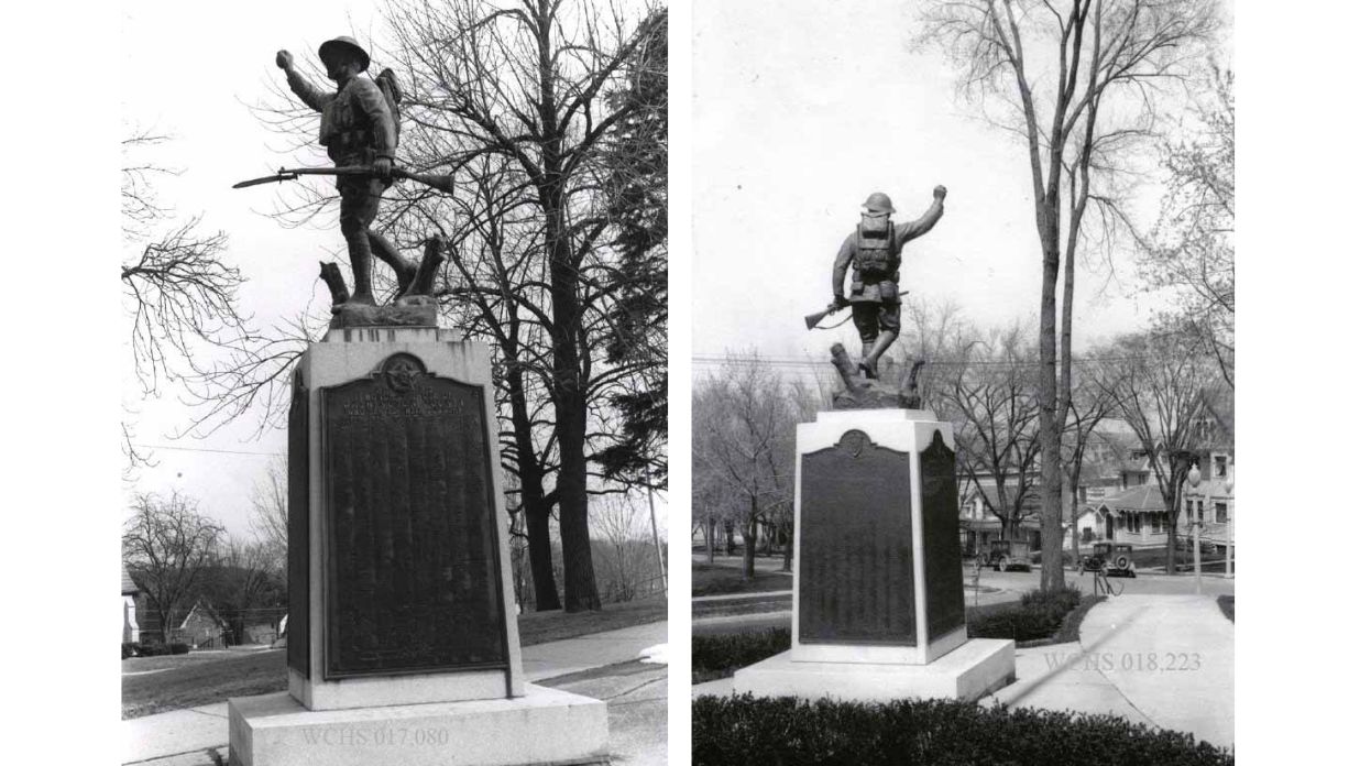 The Spirit of The American Doughboy in 1927 at The Tower Heritage Center at the Veterans' Plaza