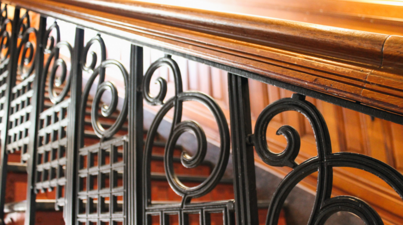 Railing in the 1889 Courthouse