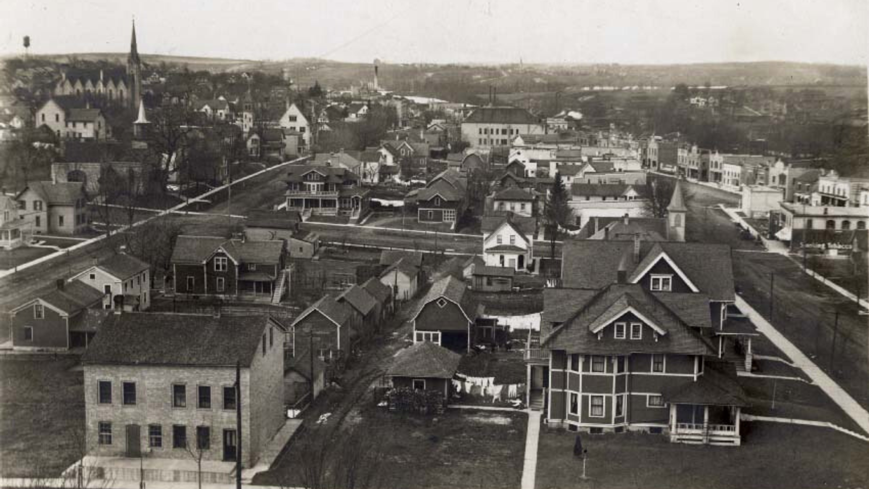 View of the city of West bend from the 1889 Courthouse
