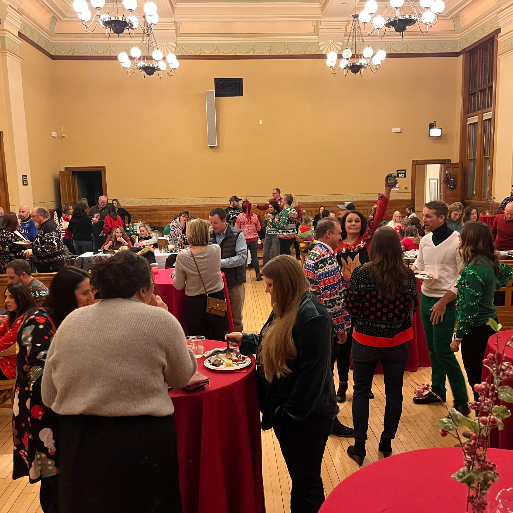 Corporate gathering private event in the 1889 Courthouse