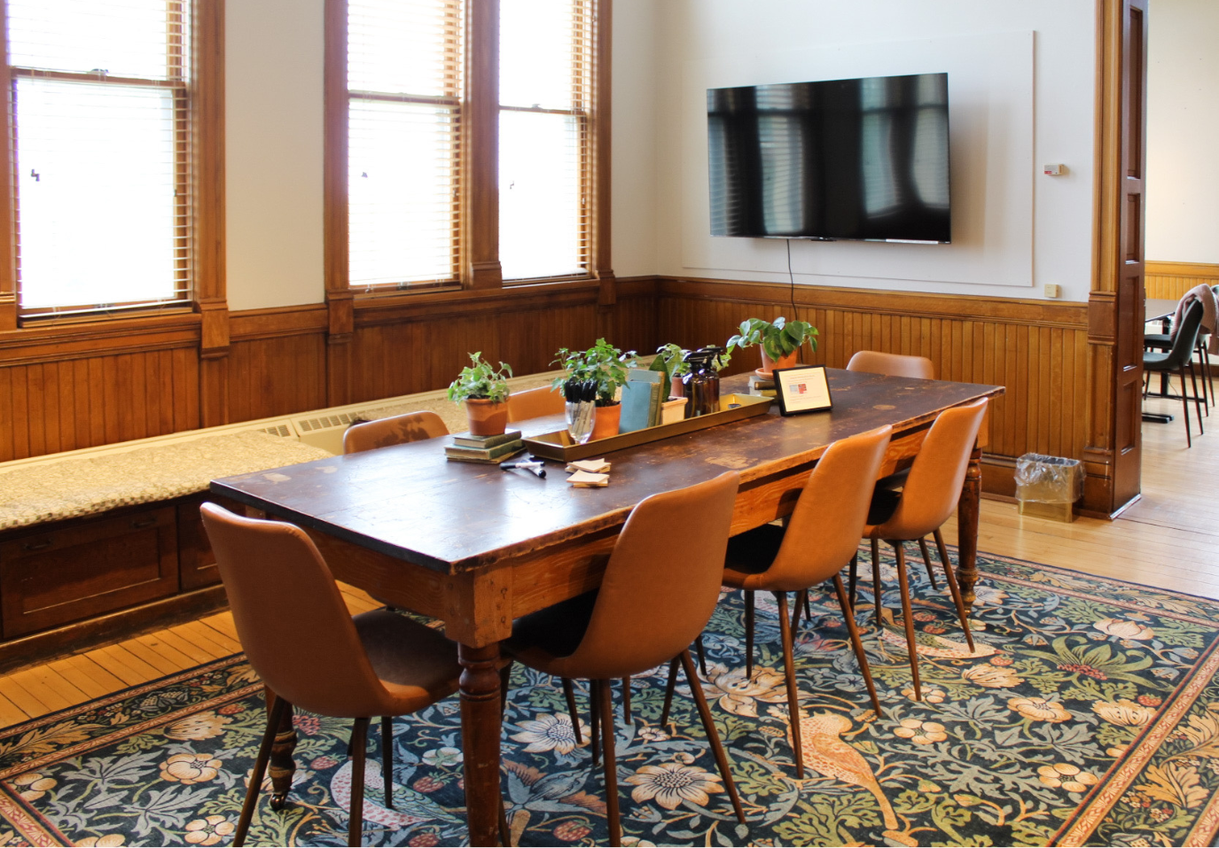 Meeting room in the Heritage Exchange of The Tower Heritage Center