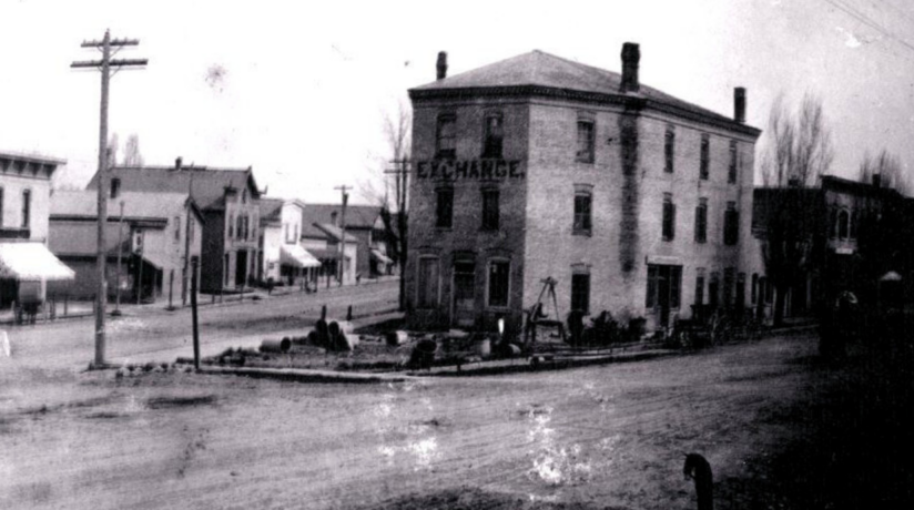 Historic Exchange Building in West Bend, Wisconsin