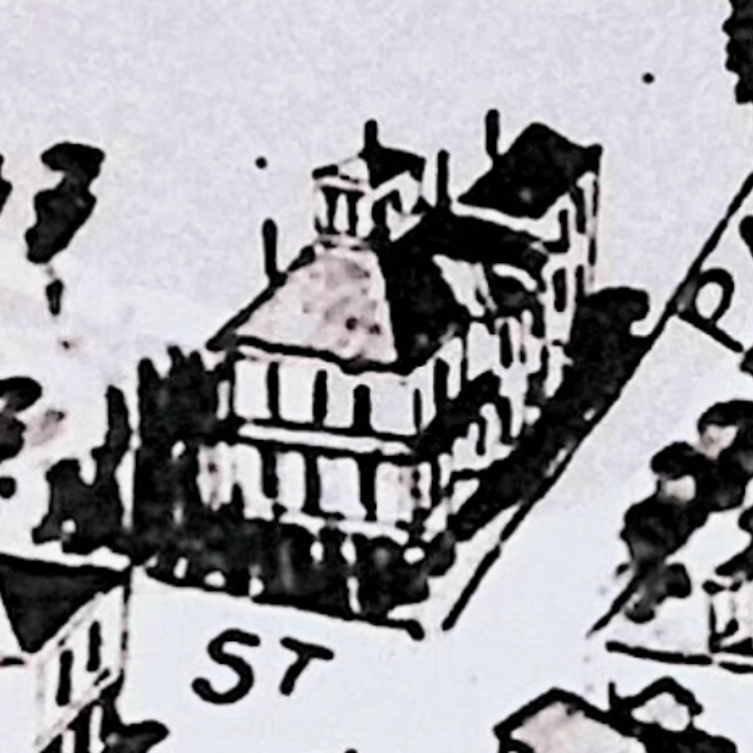 Historic Sandborn map of the 1865 Frisby House in Wisconsin