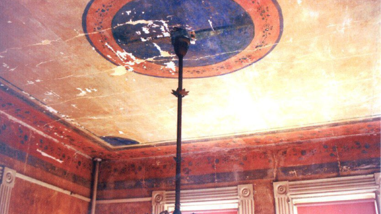 Historic paint in Wisconsin's historic 1886 Jailhouse in West Bend, Wisconsin with The Tower Heritage Center