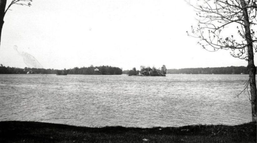 Islands in Big Cedar Lake in West Bend, Wisconsin